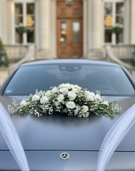 Autodekoration Weiß Grün