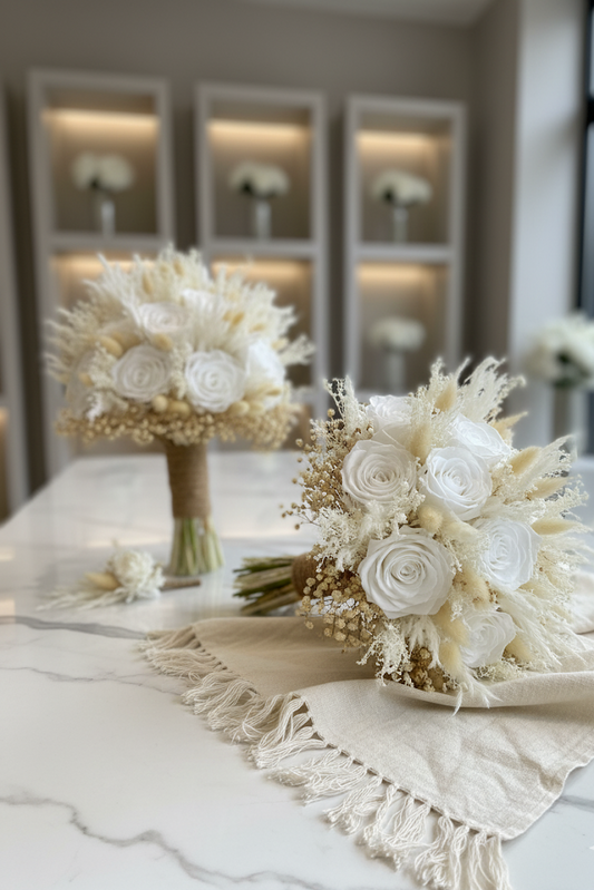 Brautstrauß Luxury WhiteBeige