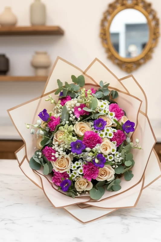 Luxury Bunter Strauß Edel Verpackt