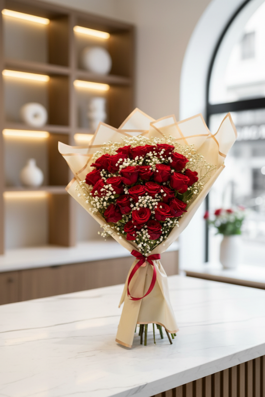 Luxury Rosen Stufig Edel Verpackt