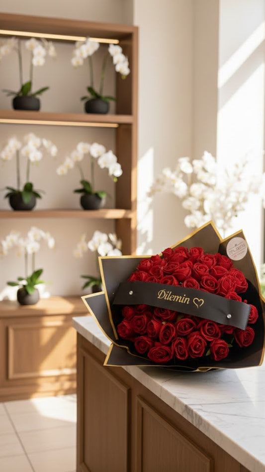 60 Samtrosen mit Dilemin