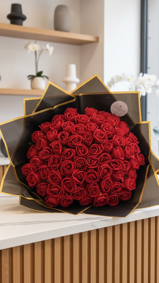 70 Künstliche Samt Rosen Rot