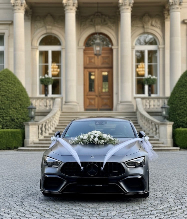 Autodekoration Weiß Grün