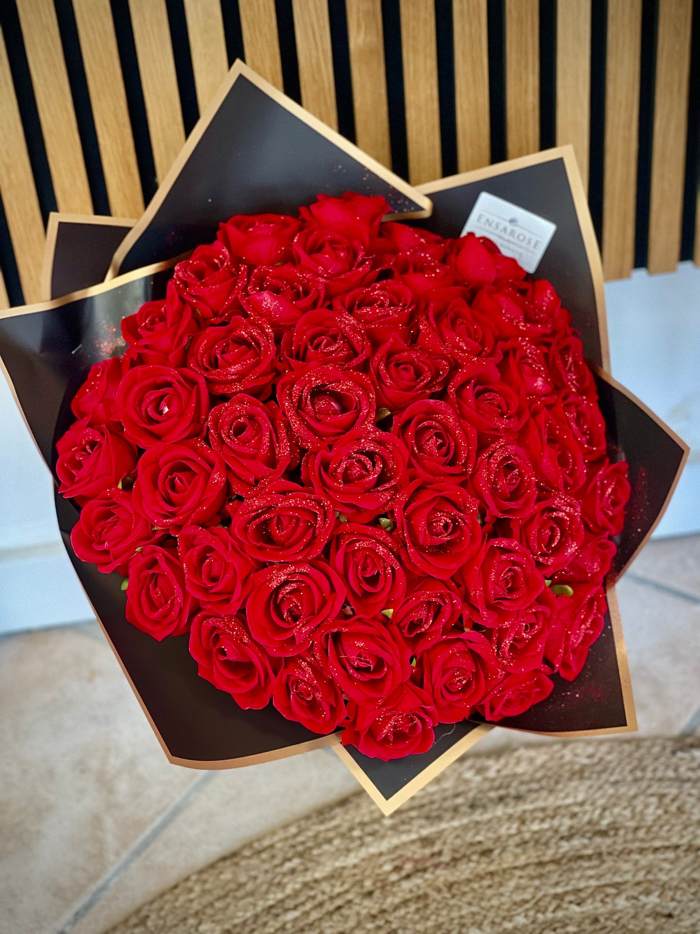 50 Künstliche Samt Rosen Rot
