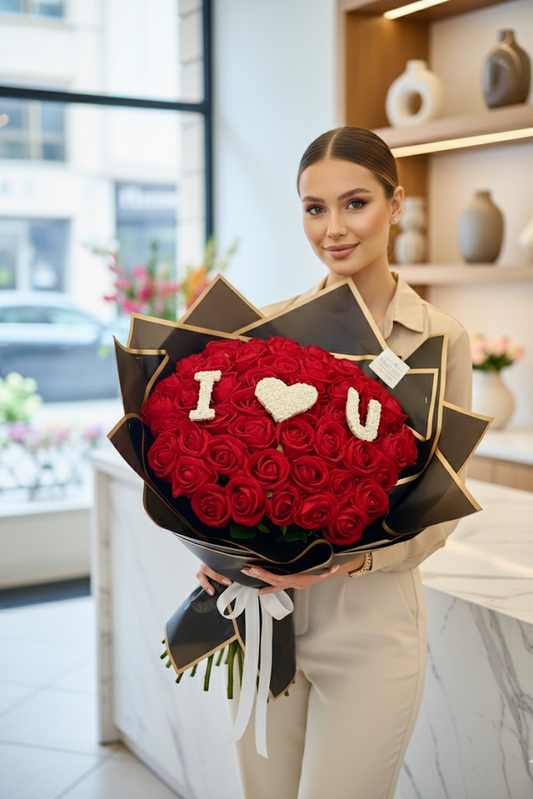 50 Samt Rosen (I Love You)