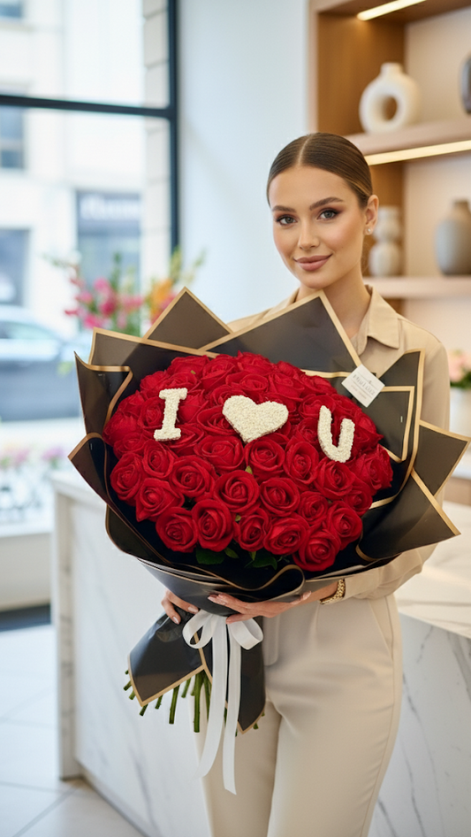 50 Samt Rosen (I Love You)
