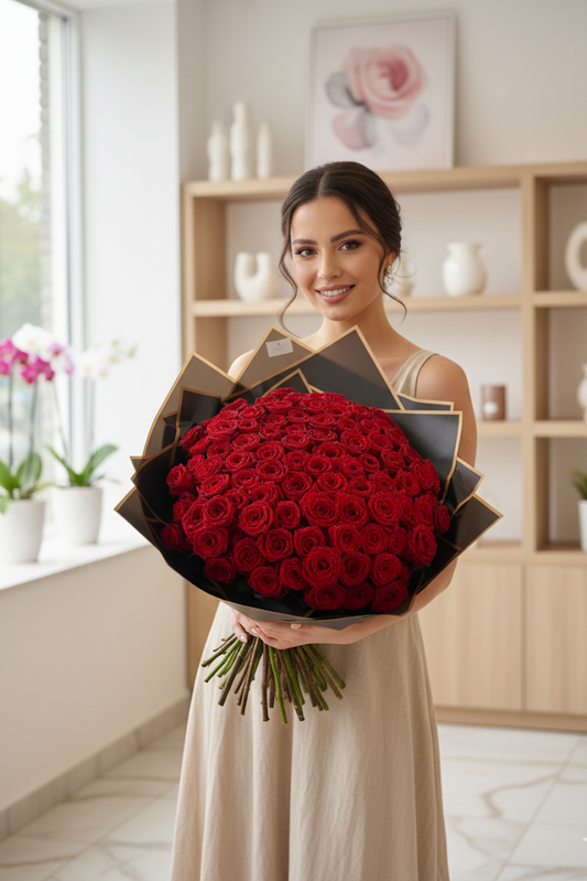 Luxury 99-101 Rosen Edel verpackt