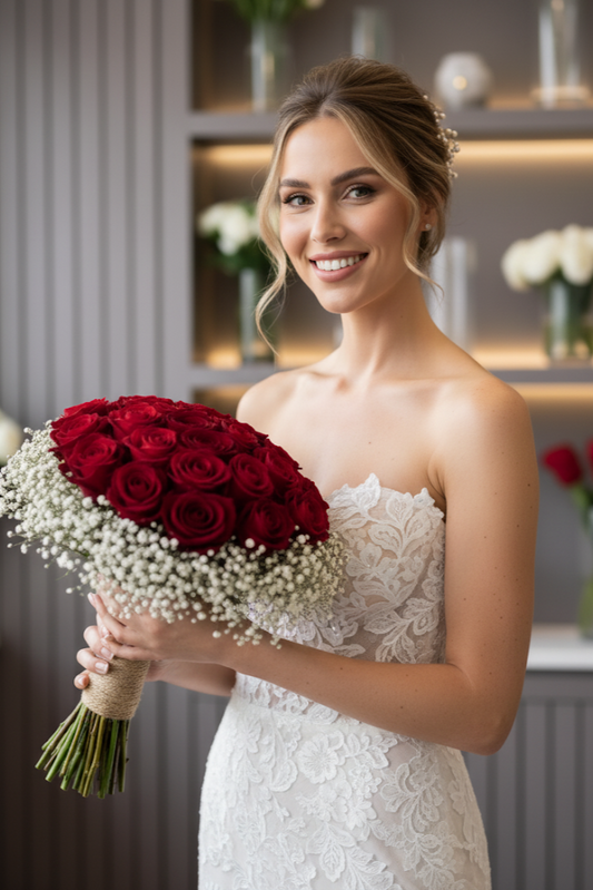 Brautstrauß Kunst und Trockenblumen