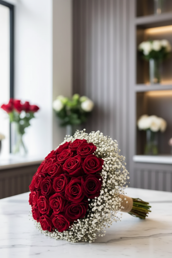 Brautstrauß Kunst und Trockenblumen