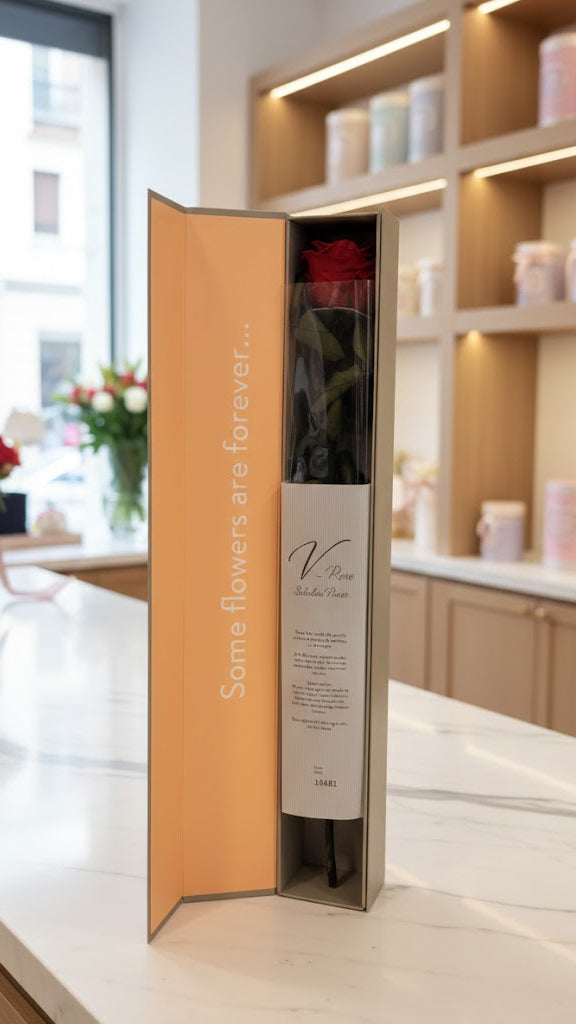 Eine Einzelne Infinity Rose mit Stiel