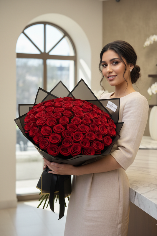 50 - 70 edle Luxeriöse Red Naomi Rosen